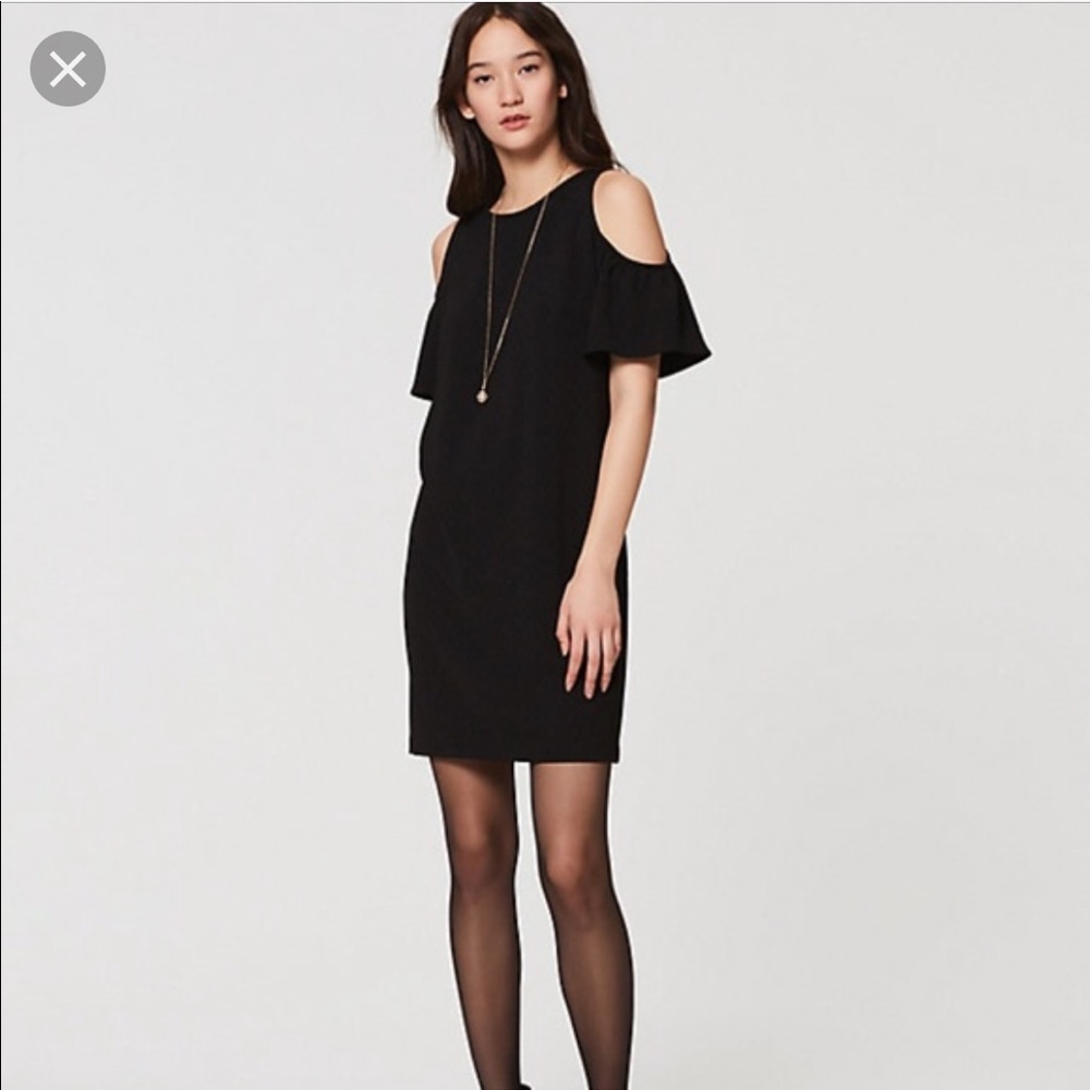 Black Cold Shoulder Dress